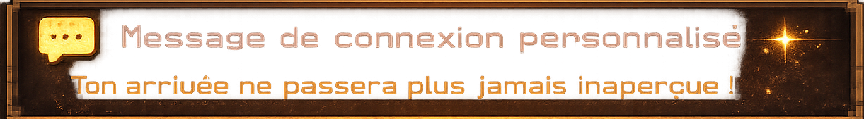 Message de connexion unique  (équivalent 3€)